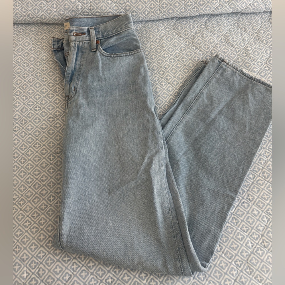 Madewell Baggy Straight Jean in Berteau Wash, 26